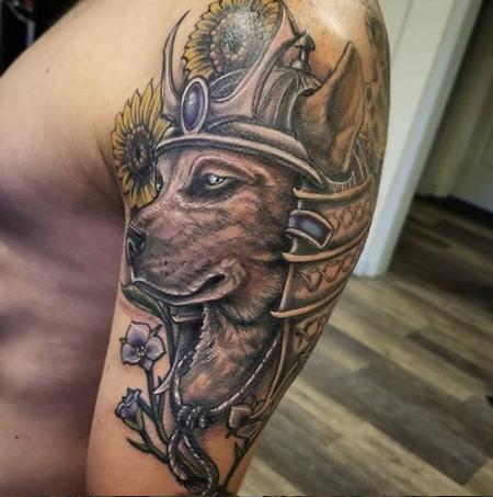 Tattoos - Cody Cook Samurai Husky - 138875